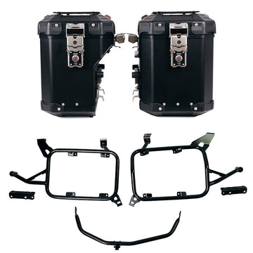 BMW F 900 GS Adventure [2024-] - Atlas Alu-Seitenkoffer-Set 48L + 41L + Atlas BMW F900GS ADV Alu-Satteltaschenrahmen