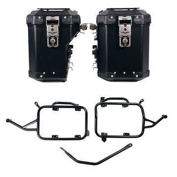 BMW F 900 GS [2023-] - Atlas Aluminium-Seitenkoffer-Set 48L + 41L + Atlas Aluminium-Satteltaschenrahmen
