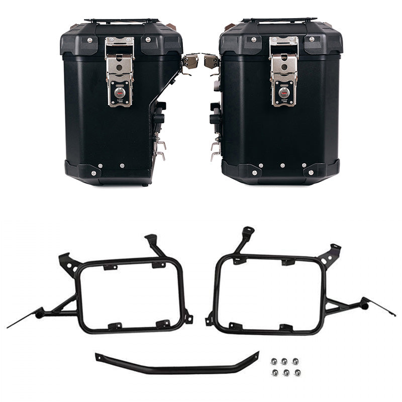 BMW R 1200 GS LC Rad [2013-2019] - Atlas Alu-Seitenkoffer-Set 48L + 41L + Taschenrahmen Alu R1200GS LC - R1250GS & ADV