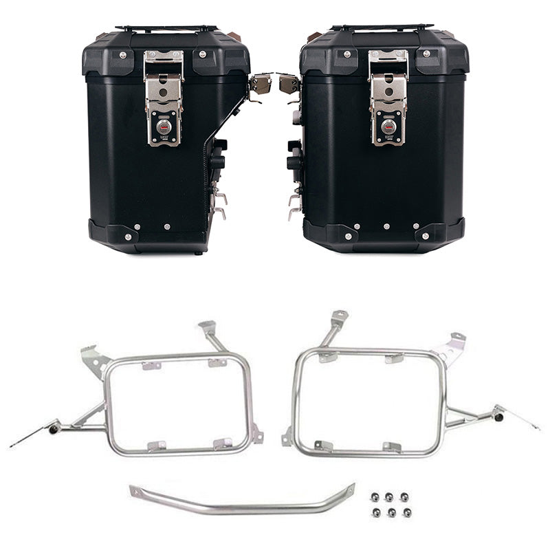 BMW R 1250 GS Adventure [2019-2023] - Atlas Alu-Seitenkoffer-Set 48L + 41L + Taschenrahmen Alu R1200GS LC - R1250GS & ADV