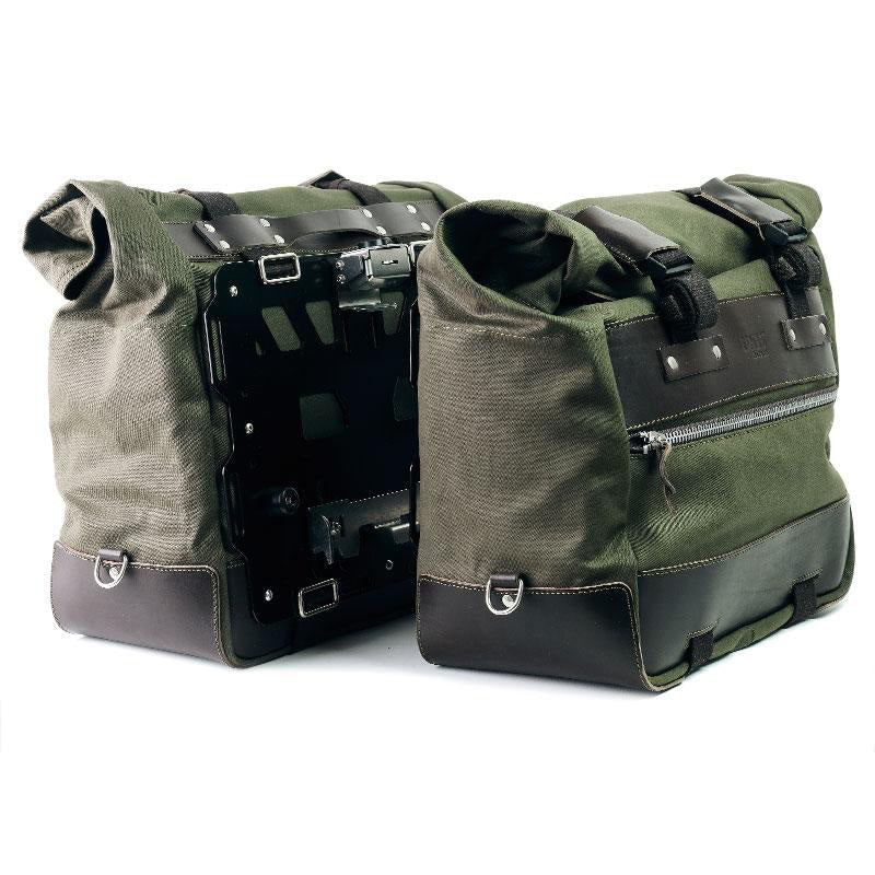 BMW F 850 GS [2018-2024] - Paar Cult-Seitentaschen aus Canvas 40L - 50L + Paar Aluminiumplatten