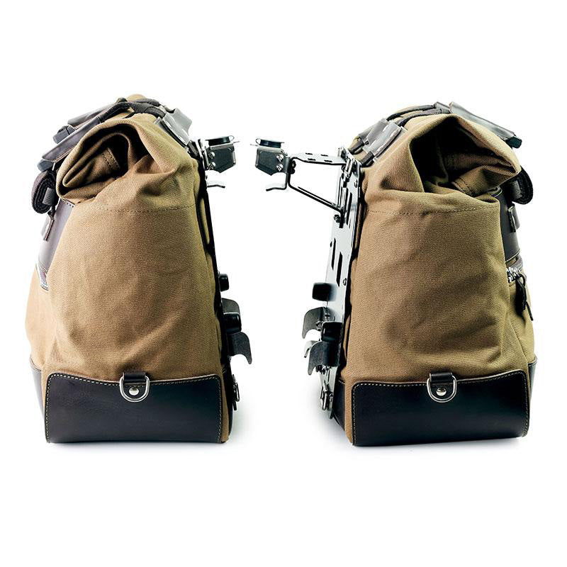 BMW R 1200 GS LC [2013-2018] - Pár kultikus oldaltáska vászon 40L - 50L + pár alumínium tányér