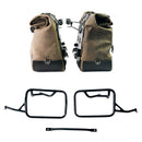 BMW R 12 nineT [2024-2026] - Paar Cult-Seitentaschen aus Spaltleder 40L - 50L + Aluminiumplatte + Rahmen für Aluminiumtaschen