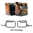 BMW R 12 nineT [2024-2026] - Paar Cult-Seitentaschen aus Spaltleder 40L - 50L + Aluminiumplatte + Rahmen für Aluminiumtaschen