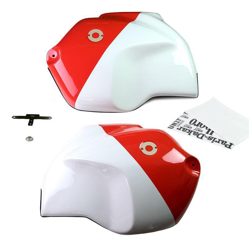 BMW R 120 G/S ADV [2004-2012] - Tankabdeckungen Alpinweiß/Rot
