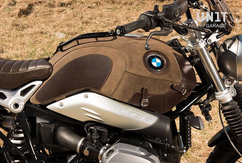 BMW R nineT 1200 Urban G/S (hoher Auspuff) [2017-2023] - Tankabdeckung aus Leder