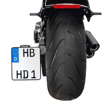 harley davidson fxsbse [HEINZ BIKES] – Oldalra szerelhető rendszámtábla-tartó rendszámtábla-világítással