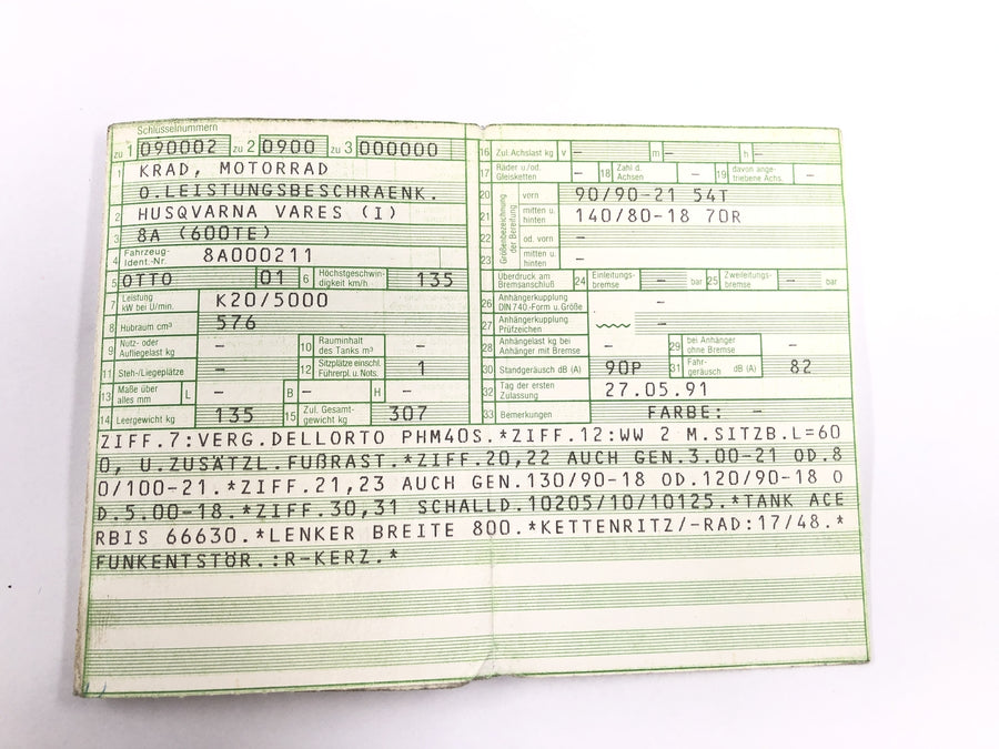 Husqvarna TE 610 8AE [1994] - Váz papírokkal Alváz alapkeret
