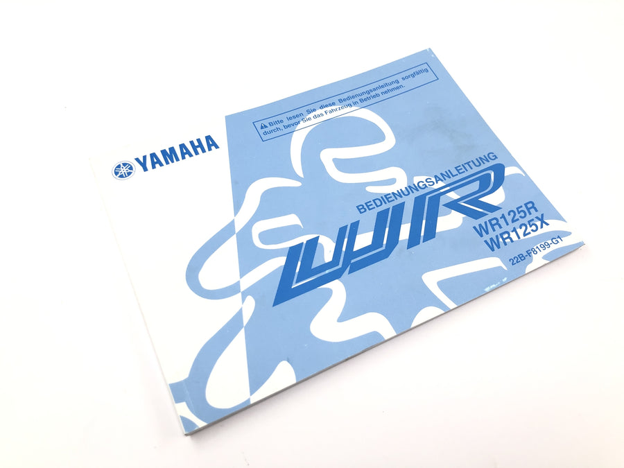 Yamaha WR 125 X DE07 [2010] - Felhasználói kézikönyv illesztőprogram kézikönyv