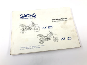Sachs ZX 125 [1998] - Kezelési útmutató kézikönyv kezelési útmutató
