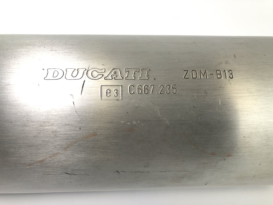 Ducati Monster M600 [1995] - kipufogó hátsó hangtompító hangtompító kopásnyomok maradtak