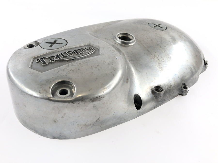 Triumph Bonneville T140V [1976] - kuplungburkolat motorburkolat balra