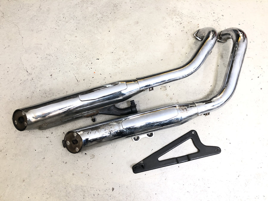 Kawasaki VN 800 VN800A [1996] - Kipufogórendszer kipufogó kipufogó kipufogócsonk kipufogócsövek komplett tartóval