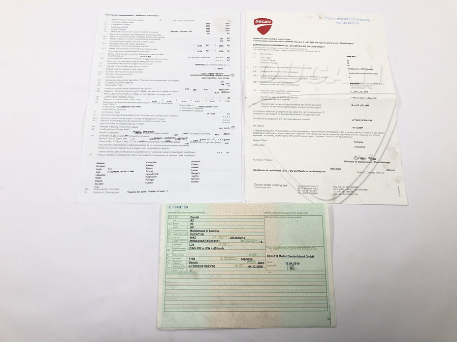 Ducati Multistrada 1200 S Touring [2009] - Váz főváz papírokkal