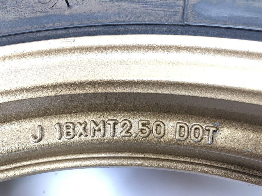 Yamaha RD 350 YPVS 31K [1984] - arany hátsó kerék felni féktárcsával