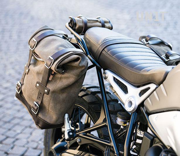 BMW R nineT 1200 Racer [2017-2020] - Két bőr oldaltáska + dupla váz