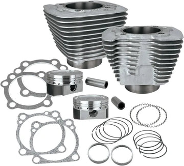 Harley-Davidson Xl 883 C Sportster Custom [1998] - 1200cc Umrüstsatz für XL883 – Oberfläche: Silber, Pulverbeschichtet – Bild 2