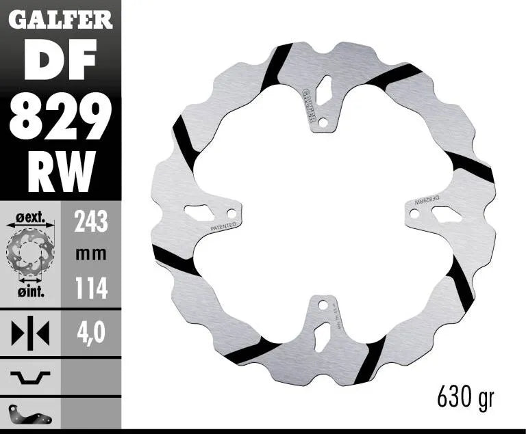Tm Racing SMX 450 F Competition [2005-2008] - BREMSSCHEIBE FIXED WAVE GROOVED OVERSIZE – Bild 2