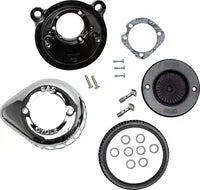 Harley-Davidson Xl 1200 Sportster [2020] - Mini Teardrop Stealth Luftfilter-Kit – Oberfläche: Silber – Bild 3