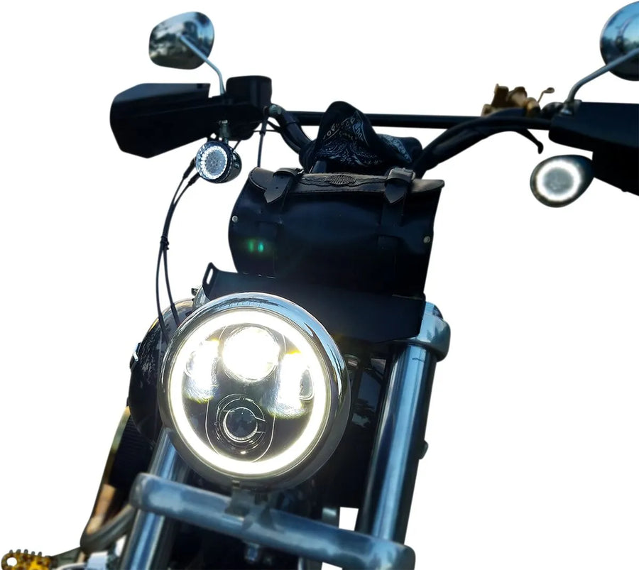 harley davidson sportster s 1250 [CUSTOM DYNAMICS] – 5-3/4" LED halo fényszóró