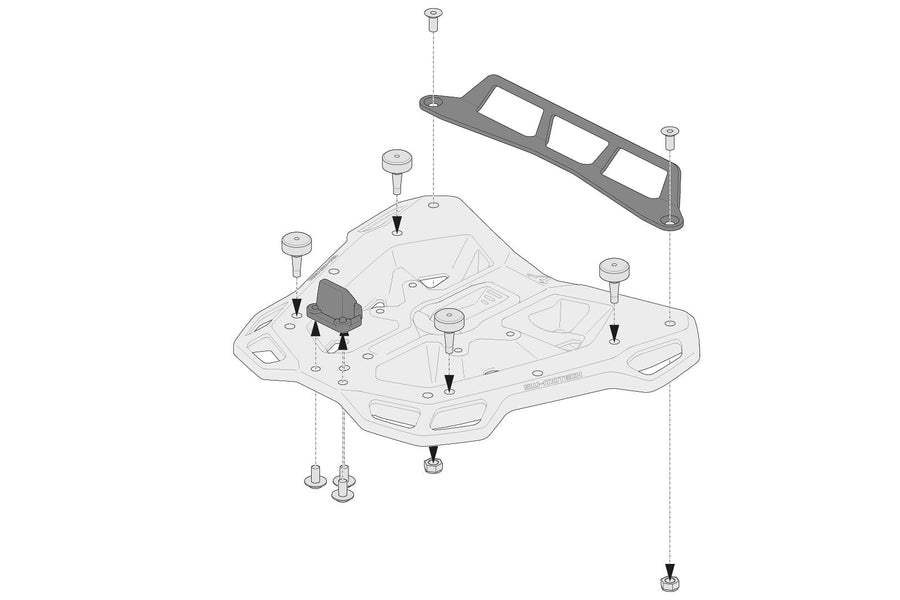 [SW-MOTECH] - Adapterkészlet ADVENTURE-RACK csomagtartóhoz Givi/Kappa Monolockhoz – 3. kép