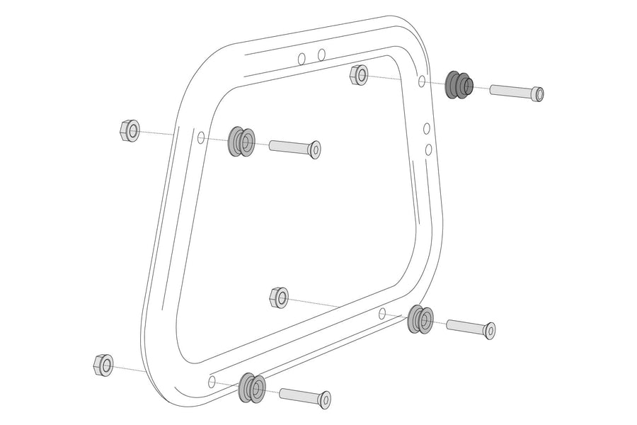 [SW-MOTECH] - Adapterkészlet EVO oldaltartókhoz – 1. kép