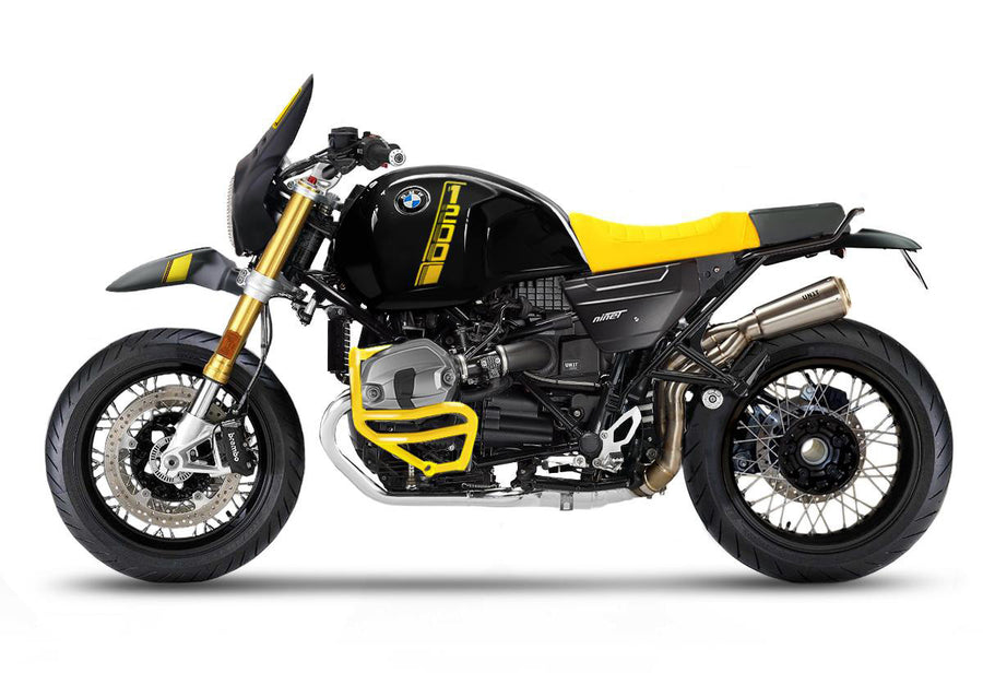 BMW R nineT 1200 Roadster [2014-2023] - készlet PARIS DAKAR Yellow 40th, tartozékokkal