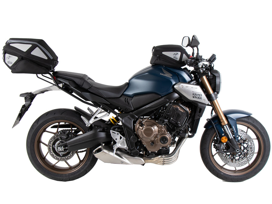 Hepco & Becker Smartrack hátsó csomagtartó Honda CB 650 R-hez (2021-2023) - a teljes készlet tartalmazza