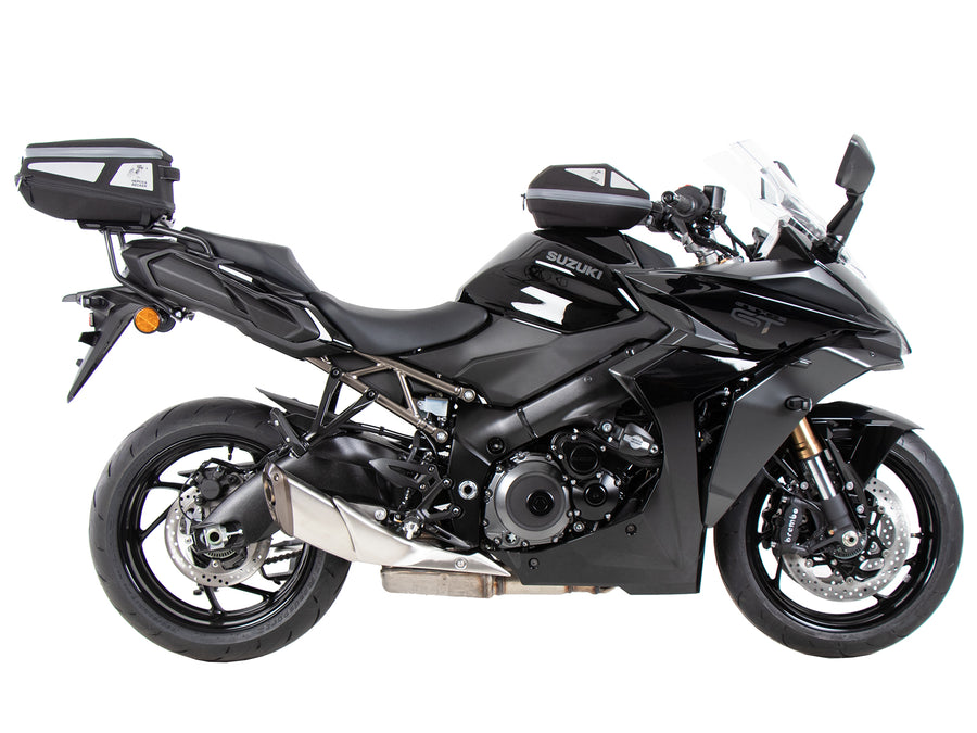 Hepco & Becker Smartrack hátsó csomagtartó Suzuki GSX-S 1000 GT/Travel (2022-2026) számára - a teljes készlet tartalmazza