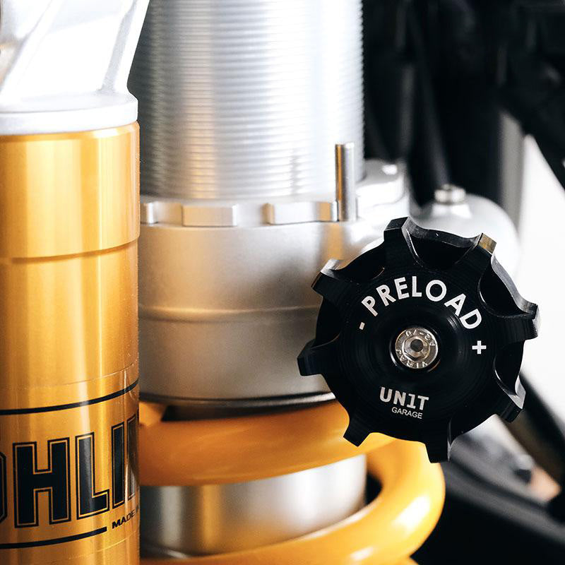 BMW R 1200 GS LC kerék [2013-2019] - Az Öhlins lengéscsillapító előfeszítésének beállítására szolgáló gomb