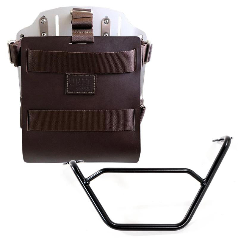 BMW R 1200 GS ADV LC [2014-2018] - Aluminium-Taschenhalter mit verstellbarer Lederfront, Schnellkupplung und Rahmen