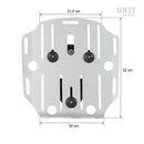 BMW R 1200 GS LC [2013-2018] - Taschenhalter Aluminium mit verstellbarer Hypalon-Front und Schnellkupplung + rechter Rahmen