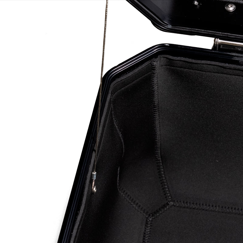 BMW R 12 nineT [2024-2026] - Neopren-Futter Aluminiumtaschen Atlas 39L + 32L Auspuffseiten + Neopren-Futter Atlas 44L-Topcase
