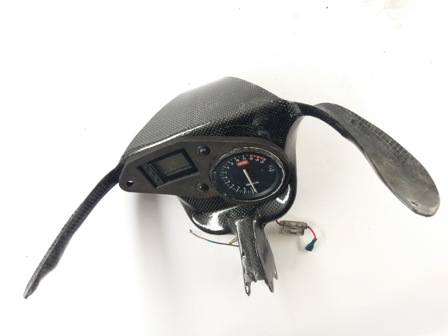 Aprilia RS 250 [1998] - Cockpit saját készítésű fordulatszámmérő karbon versenypálya